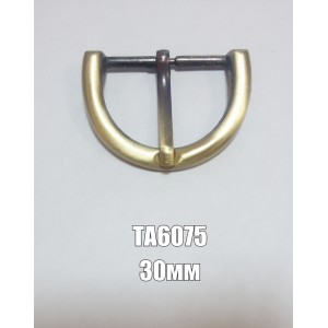 Пряжка металлическая ТА6075 30мм антик